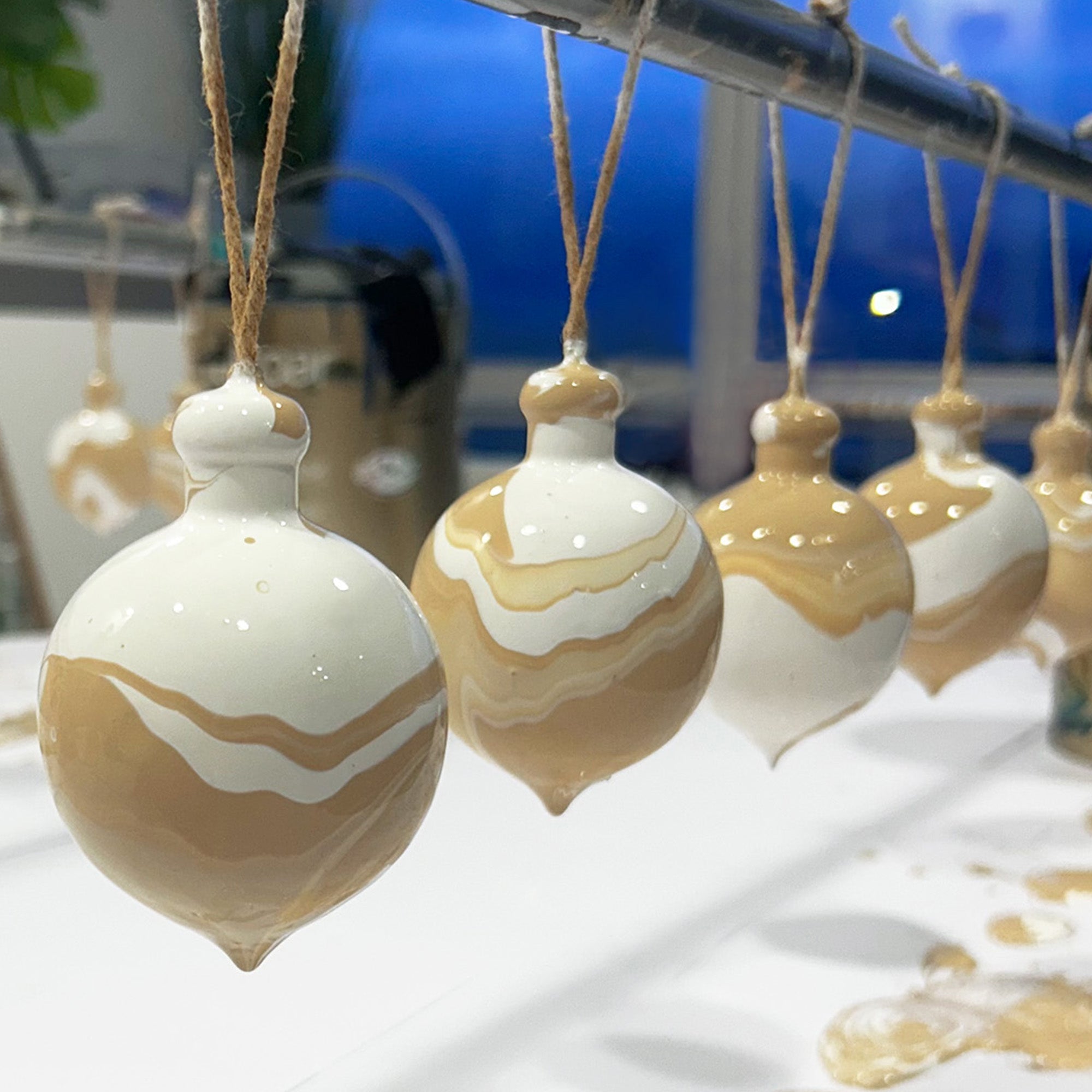 Fusion Teardrop Christmas Bauble – Craig Black Shop